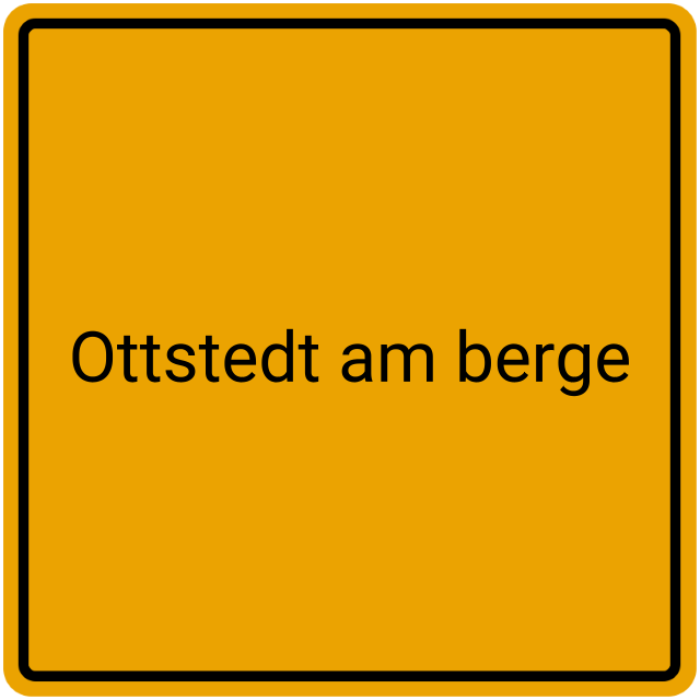 Meldebestätigung Ottstedt am Berge